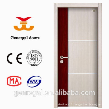 Modern MDF melamine Imitation film Wooden Door